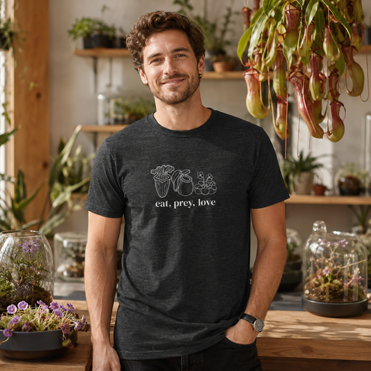 Eat Prey Love Carnivorous Plant Shirt – Botanical Plant Lover Graphic Tee